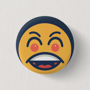 Funny cartoon  3 cm round badge