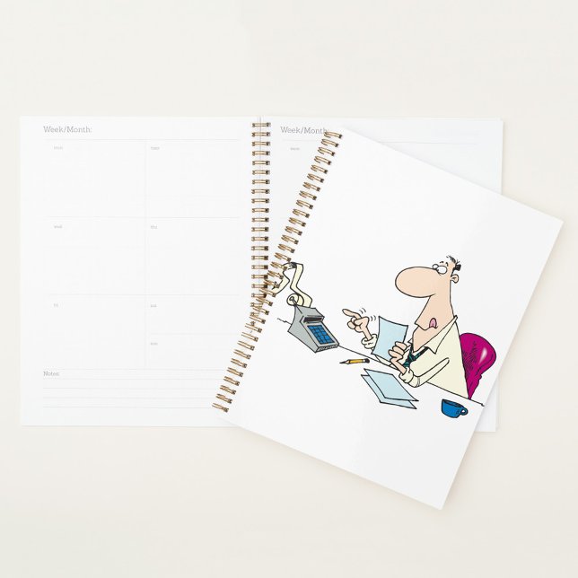 Funny Cartoon Accountant Office Humour  Planner (Creator Uploaded)