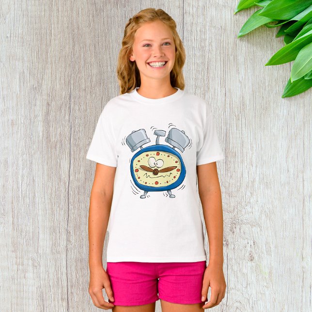 Funny Cartoon Alarm Clock Quirky Waking Up T-Shirt (Creator Uploaded)