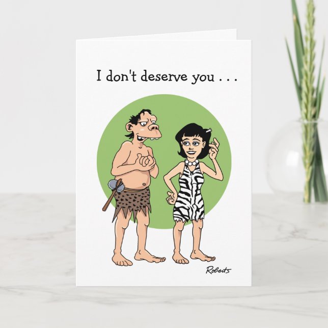Funny Cartoon Anniversary Card (Front)