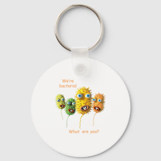 Funny Cartoon Bacteria Key Ring