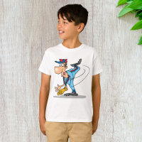 Funny Cartoon Baseball Pitcher Throwing a Fastball