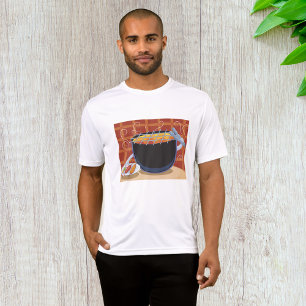 Funny Cartoon BBQ Grill with Tongs and Skewers  T-Shirt