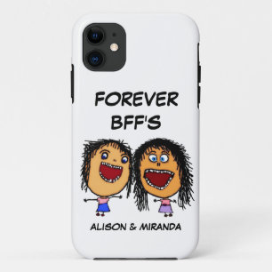 Funny Cartoon Best Friends BFF's Case-Mate iPhone Case