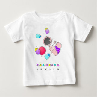 Funny Cartoon Bowling | Funny Bowling Baby T-Shirt