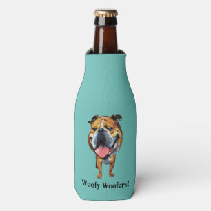 Funny Cartoon Bulldog Bottle Cooler