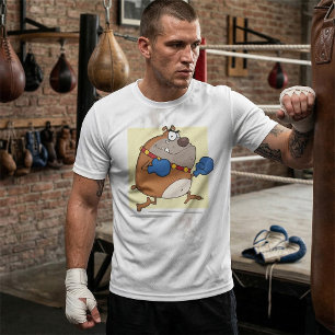 Funny Cartoon Bulldog Boxer Dog T-Shirt