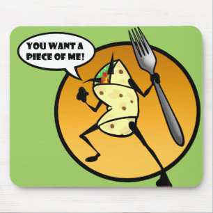 FUNNY CARTOON BURRITO MOUSE PAD