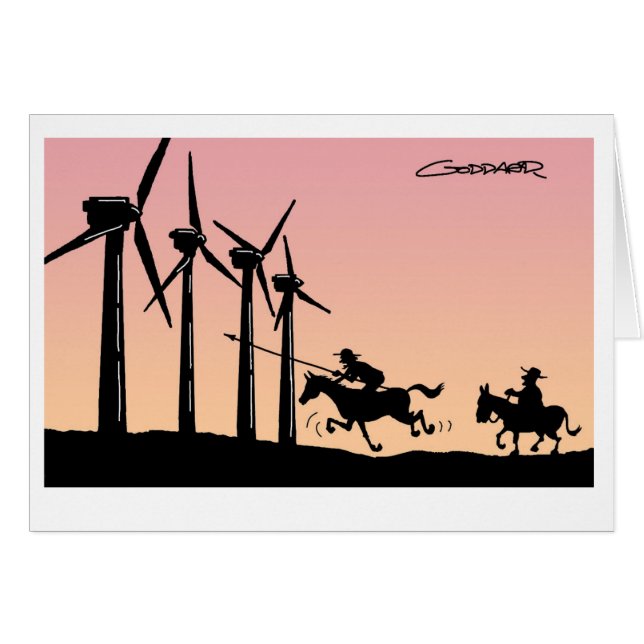 Funny Cartoon Card by Clive Goddard (Front Horizontal)