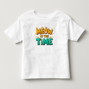 🐱 Funny Cartoon Cat Outfit For Cute Toddler Style T-Shirt