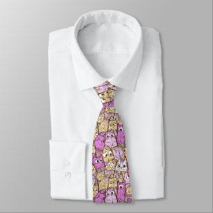 Funny Cartoon Cats Tie