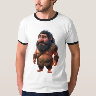 Funny Cartoon Caveman Character – Prehistoric Bear T-Shirt