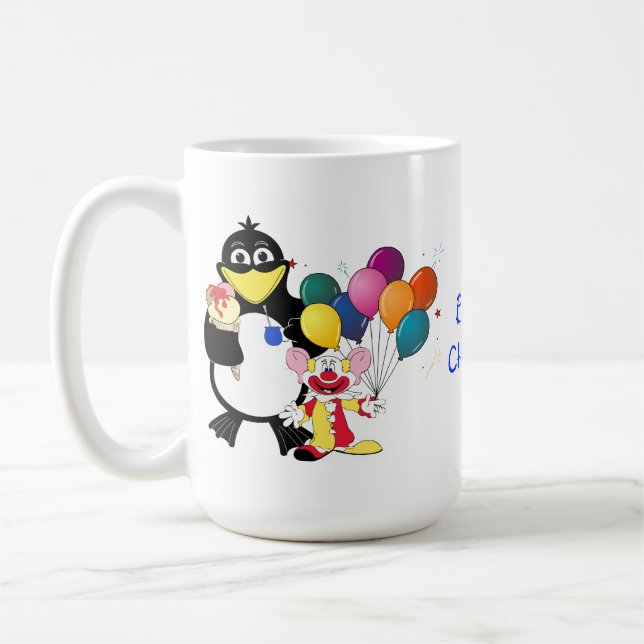 Funny cartoon character coffee mug (Left)