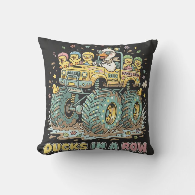Funny Cartoon Character Graphic Cushion (Front)