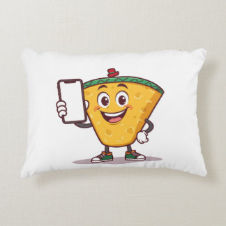Funny Cartoon Character with Phone – Throw Pillow