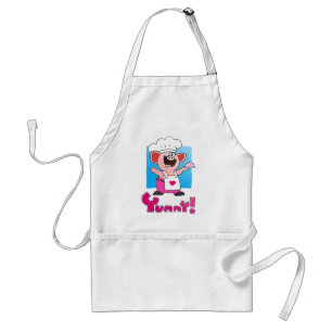 Funny Cartoon Chef Apron  Funny Pig Chef Apron