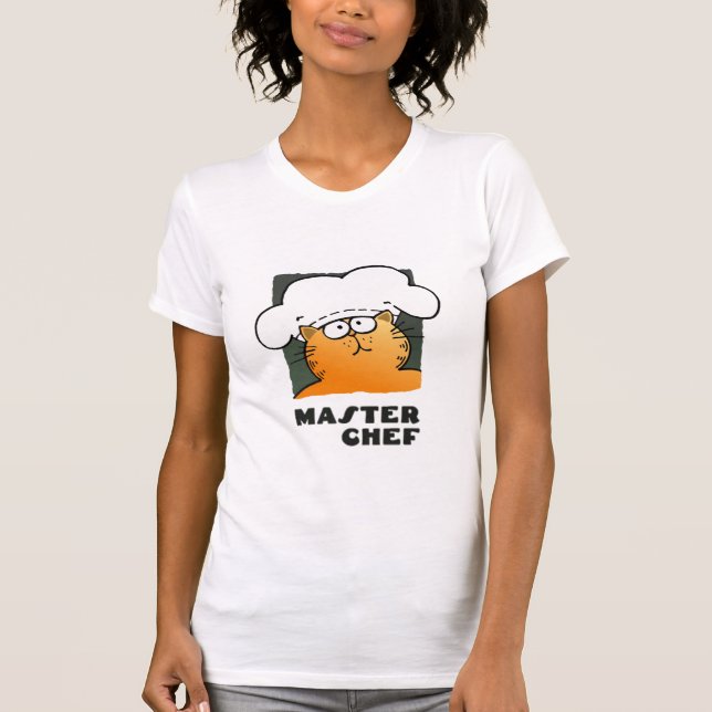 Funny Cartoon Chef / Funny Animal Chef T-Shirt (Front)