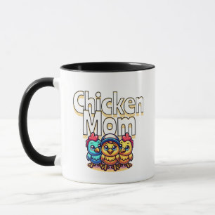 Funny Cartoon Chicks Chicken Mom Mug