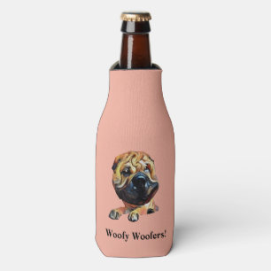 Funny Cartoon Chinese Shar Pei Bottle Cooler