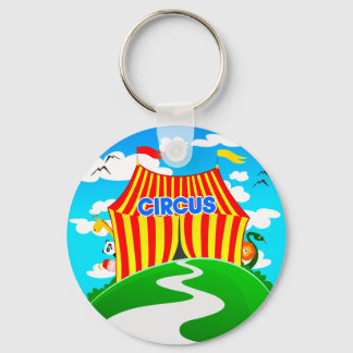 Funny cartoon circus, keychains