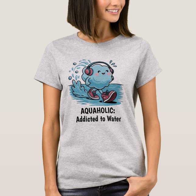 Funny Cartoon Cloud T-Shirt (Front)