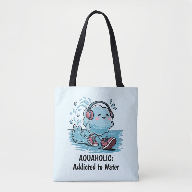 Funny Cartoon Cloud  Tote Bag (Front)