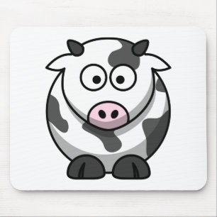Funny Cartoon Cow Cute  Animal Mouse Pad