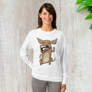 Funny Cartoon Crazy Dog Hilarious Cute Pet  T-Shirt