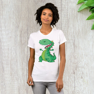 Funny Cartoon Dinosaur Roaring T-Rex T-Shirt