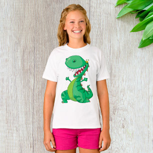 Funny Cartoon Dinosaur Roaring T-Rex T-Shirt