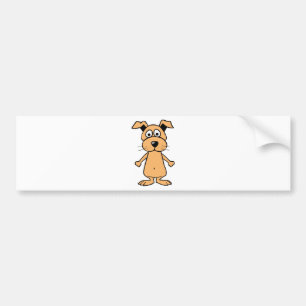 Funny cartoon dog bumper sticker