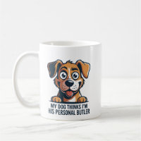 Funny Cartoon Dog Butler Quote