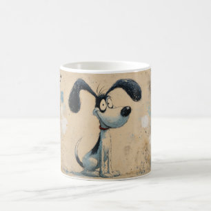 Funny Cartoon Dog – Whimsical Cute Dog Art Coffee Mug