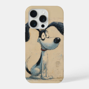 Funny Cartoon Dog – Whimsical Cute Dog Art iPhone 15 Pro Case
