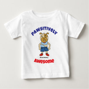 Funny Cartoon Dog with Cute Slogan Kids, Toddler  Baby T-Shirt