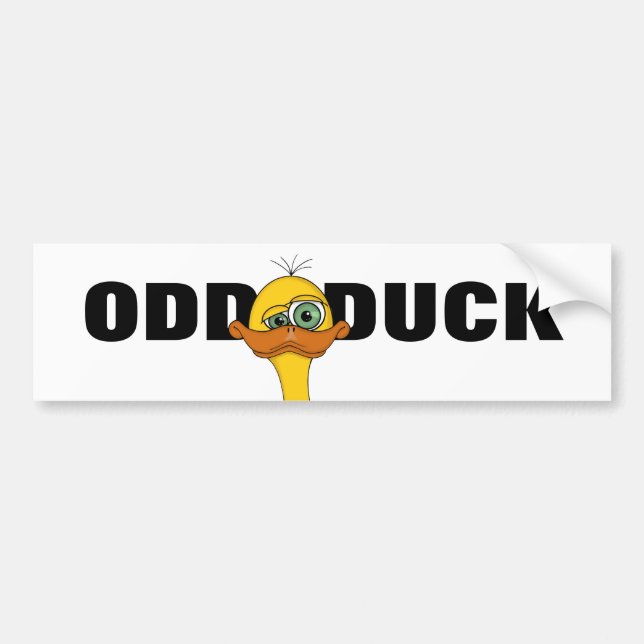 Funny Cartoon Duck Bumper Sticker (Front)