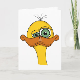 Funny Cartoon Duck Card