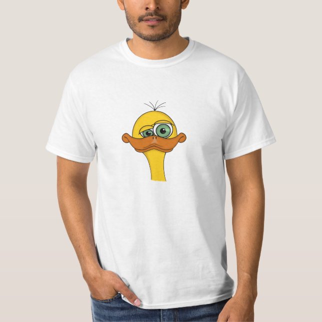 Funny Cartoon Duck T-Shirt (Front)