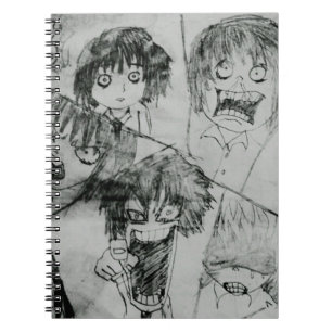 funny cartoon face facial expression notebook