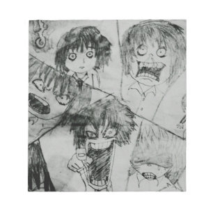 funny cartoon face  facial expression notepad