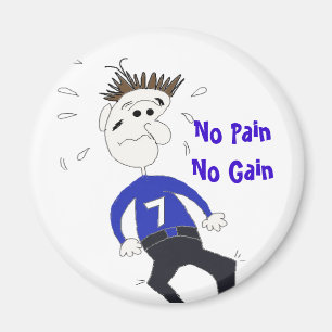 Funny Cartoon Fitness Character Magnet