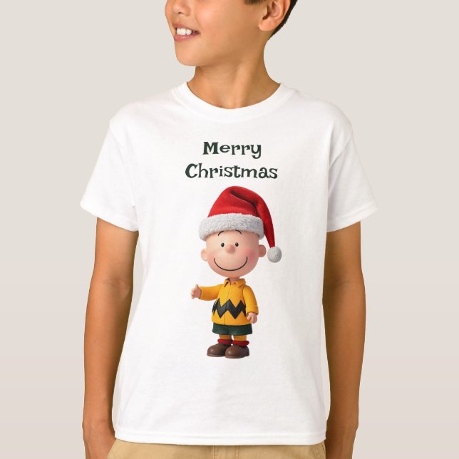 Funny Cartoon for Christmas  T-Shirt (Front)