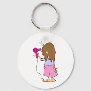 Funny Cartoon for Sleepyheads Key Ring