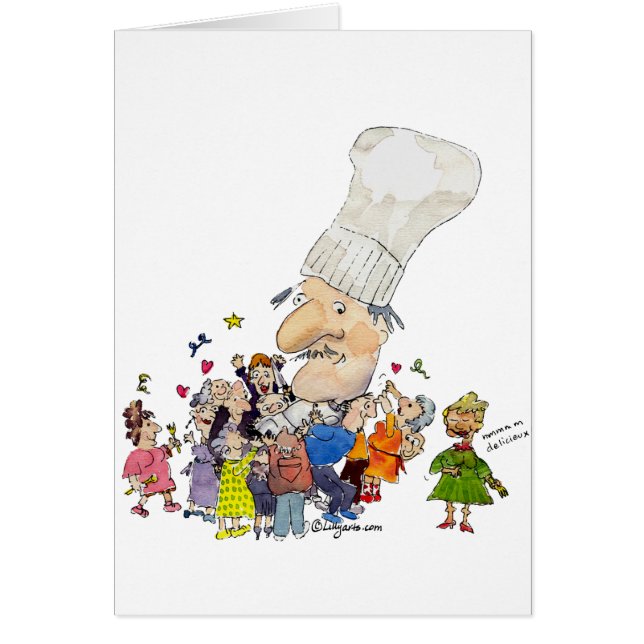 Funny Cartoon French Chef (Front)