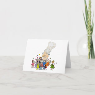 Funny Cartoon French Chef Card