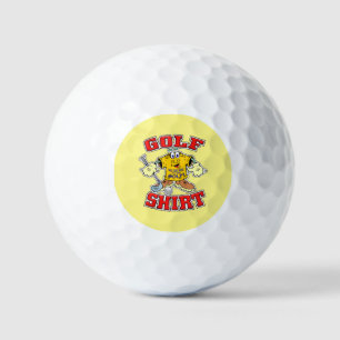 Funny Cartoon Golf Shirt Gift for Golfers Balls