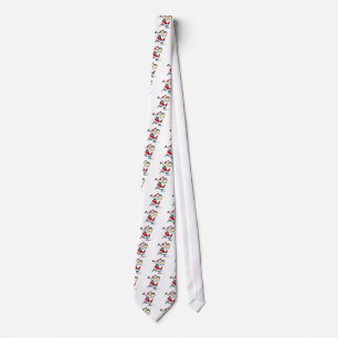 funny cartoon golfing golfer santa claus tie
