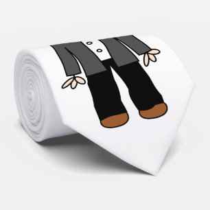 Funny cartoon groom tie