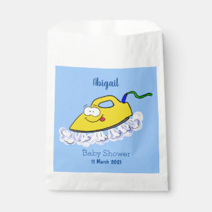 Funny cartoon iron laundry illustration favour bags