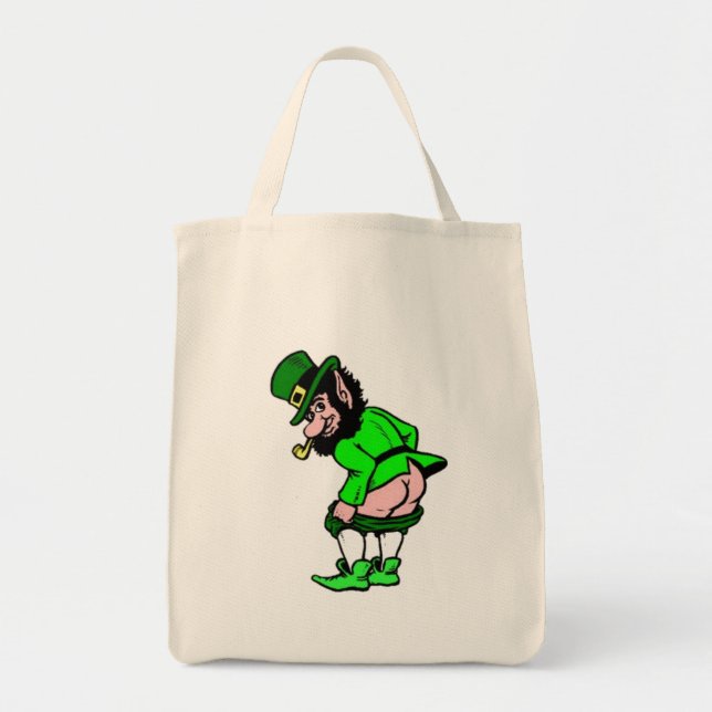 Funny Cartoon Leprechaun Bag (Front)